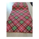 Mrvhome Yılbaşı Temalı Kırmızı Yeşil Keten Runner 40X140