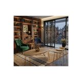 MRVHOMEE 4’lü Modern Gold Detaylı Metal Ayaklı Orta Sehpa & Zigon Sehpa Seti – AHŞAP