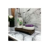 MrWoody Ahşap Banyo Düzenleyici Sabunluk Standı Banyo Mutfak Dekor Sabun Tepsisi