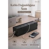 Mrx -Org Priz Organizer Kablo Düzenleyici Kutu & Kablo Gizleyici, Dekoratif - Siyah