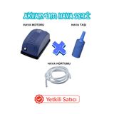 MS AKVARYUM CANLILARI ÜRETİM VE TEDARİK TESİSİ AKVARYUM SETİ HAVA MOTORU-HORTUM-HAVA TAŞI ÜÇLÜ SET