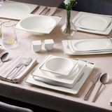 Ms Aryıldız Crystal Ixir Platin 56 Parça 12 Kişilik Yemek Takımı