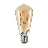 MŞ Aydınlatma E27 Duylu Armut 8 Watt Gün Işığı Led Filament Rustik Ampul