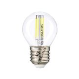 MŞ Aydınlatma E27 Duylu Bakkal 6 Watt Beyaz Işık Led Filament Rustik Şeffaf Cam Ampul G45