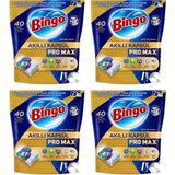 Ms Bingo Akıllı Kapsül Pro Max Bulaşık Makinesi Tableti 40'lı x 4 Adet (160 Kapsül)