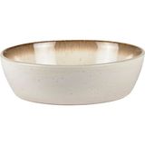 Ms Çorba Kasesi, Toprak Çorba Kasesi, 18 cm Çapında, Krem/krem