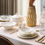 Ms Evalıza Aruna 60 Parça 12 Kişilik Yemek Takımı Modern Tasarım Renkli Set