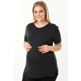MS HAMİLE İC GİYİM HAMİLE TSHIRT HG0032 SİYAH