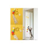 Ms. Iron Elastik Kapıya Asılan Kendinden Yapışkanlı Kedi Oyun Oltası Kedi Oyuncağı Yapışkanlı Eğitim Oyuncağı