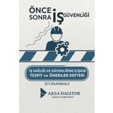 Ms İŞ SAĞLIĞI VE GÜVENLİĞİ TESPİT VE ÖNERİ DEFTERİ 25 YAPRAK