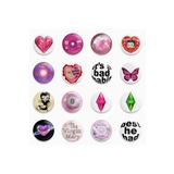 Ms Major Selection 16 Adet Rozet Paketi Metal Y2K Grunge Stil - Paket Model 1