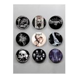 Ms Major Selection 9 Adet Psychonaut 4 Temalı Rozet 58 Mm