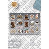 Ms Major Selection Biblichor Temalı Sticker Etiket Seti - Kitap Sticker - Laptop Notebook Telefon