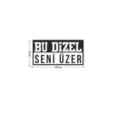 Ms Major Selection Bu Dizel Seni Üzer Oto Cam Yazısı 18X9 Cm Araba Arkası Sticker