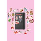 Ms Major Selection Çilek Kız Sticker Paketi/Bullet Journal Defter Çıkartma Ajanda Laptop Etiket
