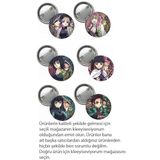Ms Major Selection Demon Slayer Anime Buton Rozet 6 Adet 37Mm