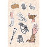 Ms Major Selection Fizyoterapist Rehabilitasyon Fizik Physio Temalı Laptop Telefon Tablet Sticker Seti