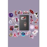 Ms Major Selection Hazbin Hotel V3 Sticker Paketi/Bullet Journal Defter Çıkartma Ajanda Laptop Etiket, 787648768467