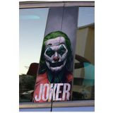 Ms Major Selection Joker Seri 2 Baskılı Araç Kapı Direk Kaplama Folyo Sticker 2'Li (Sağ&Sol)