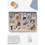Ms Major Selection Kedi Temalı Sticker Telefon Laptop Notebook Tablet Defter Matara Stiker Etiket