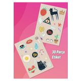 Ms Major Selection Kedi Temalı Sticker Telefon- Tablet- Laptop - Defter Etiketi