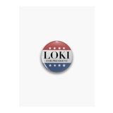 Ms Major Selection Loki For President Yazılı Marvel Temalı Rozet
