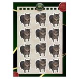 Ms Major Selection Oiiai-U I I A I- Uiiai Kedi 12 Adet Sticker Paketi Telefon Laptop Tablet Kask Bullet Journal Sticker