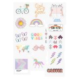 Ms Major Selection Pastel Renkler Temalı 22'Li Özel Tasarım Sticker Seti - Telefon Ve Bilgisayar Yüzeylerine Uygun