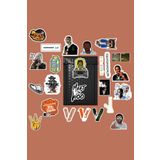 Ms Major Selection Pop Smoke Sticker Paketi/Bullet Journal Defter Çıkartma Ajanda Laptop Etiket