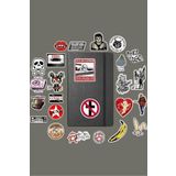 Ms Major Selection Punk Rock Metal Sticker Paketi/Bullet Journal Defter Çıkartma Ajanda Laptop Etiket, 568476168798466