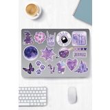Ms Major Selection Purple Aesthetic Temalı Sticker Etiket Seti 1 - Mor Sticker - Laptop Notebook Telefon