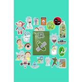 Ms Major Selection Rick And Morty Sticker Paketi/Bullet Journal Defter Çıkartma Ajanda Laptop Etiket, 6874966878946874