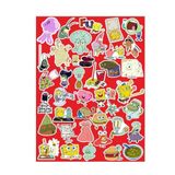 Ms Major Selection Sünger Bob Kare Şort Seri 1 Sticker Telefon Laptop Notebook Tablet Defter Matara Stiker Etiket