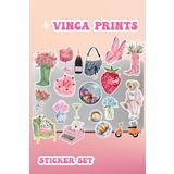 Ms Major Selection Vinca Pembe Etiket Macbook Notebook Tablet Telefon Ajanda Laptop Defter Sticker Seti