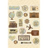 Ms Major Selection Vintage Old Retro Ülkeler Bavul Tipi Etiket, Laptop, Ipad, Defter, Kitap, Planlayıcı Sticker Seti