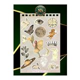Ms Major Selection Vintage Timeless Treasures Temalı Sticker Set Laptop Tablet Telefon Ajanda Bullet Journal Sticker