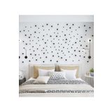 Ms Major Selection Yıldız Duvar Siyah Sticker 3-4-5 Cm 130 Adet Dekoratif Yıldız Sticker
