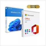 Ms Mıcrosoft Windows 11 Pro + Office 2021 Pro Dijital Lisans Anahtarı Ömür Boyu Garantili Esd Key Hemen Teslim
