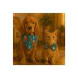MS Pet Design Ayarlanabilir Kedi Köpek Bandana Papyon Seti - Yılbaşı Hediyesi Kurşun Asker
