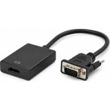 Ms Primex PX-1250 VGA To HDMI Full Hd Görüntü Çevirici Aparat, Analog Erkek To HDMI Dişi Aktif Dönüştürücü, Pc Laptop Notebook VGA Çıkışından HDMI Tv Monitör Projeksiyon Bağlantı Adaptörü
