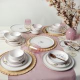 Ms Purple Bloom Nordıc Yemek Takımı 24 Parça 6 Kişilik 22431-32