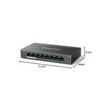 MS108GP, 8-Port Gigabit Desktop Switch With 7-Port Poe+ - Option-1 - Beyaz