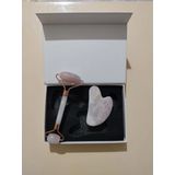 Msarty Pembe Kuvars Gua Sha Yüz Masaj Aleti ve Yüz Masaj Taşı
