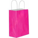 MSB Ambalaj Fuşya Kraft Çanta Büyük Boy 31X12X41 cm 25 Adet
