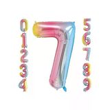 Msda 7 Yaş Renkli Folyo Balon 34 İnç (76-82 Cm)