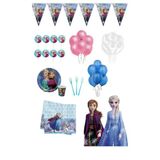Msda Frozen Elsa Karlar Ülkesi Karlar Kraliçesi 24 Kişilik Doğum Günü Parti Malzemeleri Konsepti Seti