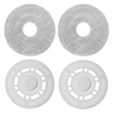 MsDaos Xiaomi X20+, Dreame L10S Pro Gen 2/ L10 Ultra/ L10S Pro/ L10S Ultra/ L10S Ultra/ L10 Prime/ X20 Pro robot elektrikli süpürge için yedek parça paspas tutucu (2 + 2 adet)