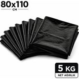 MSE HOLD Siyah Çöp Poşeti 80X110 Kalın 5 kg Dökme Çöp Torbası Battal Boy