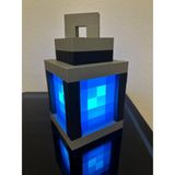 Mse Store Minecraft Gece Lambası Mavi Renkli Plastik Malzemeden Yapılmış Şık Özellikli Masa Lambası