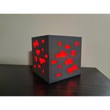 Mse Store Minecraft Maden Lambası Kırmızı Plastik Malzeme ile Çocuk Odası için Modern Tasarım